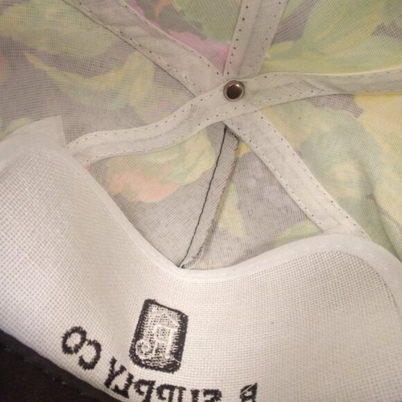 Vintage San Sun Hawaiian Floral Snapback Rope Hat - EUC - Picture 11 of 12